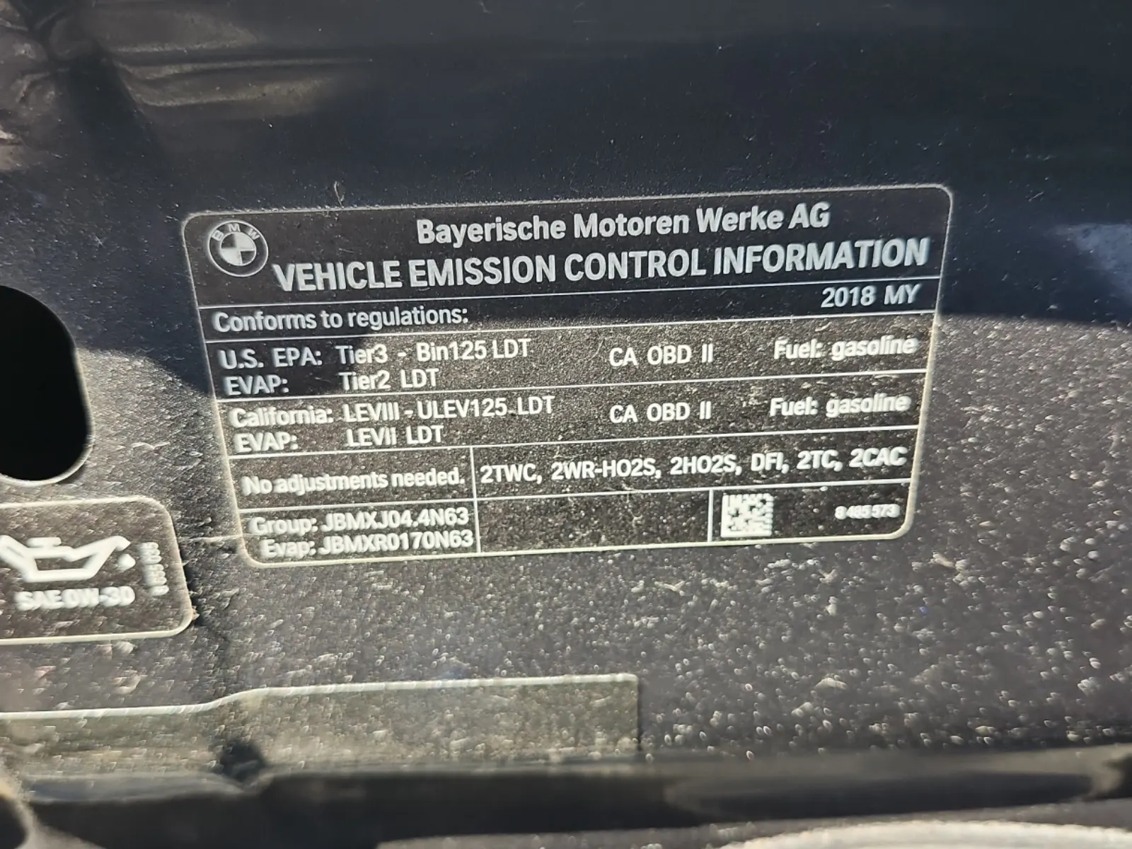 Emission Sticker Photo