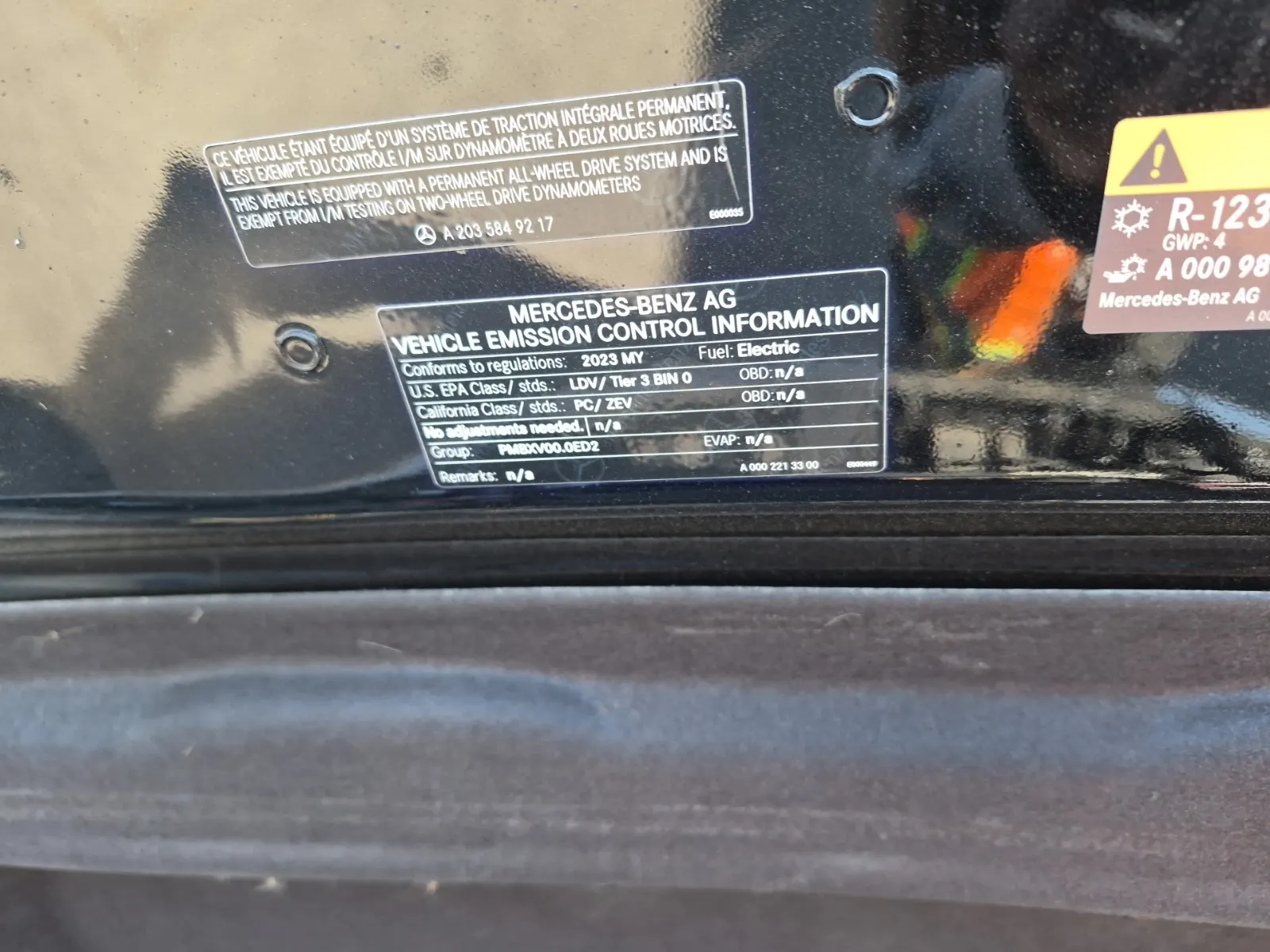 Emission Sticker Photo