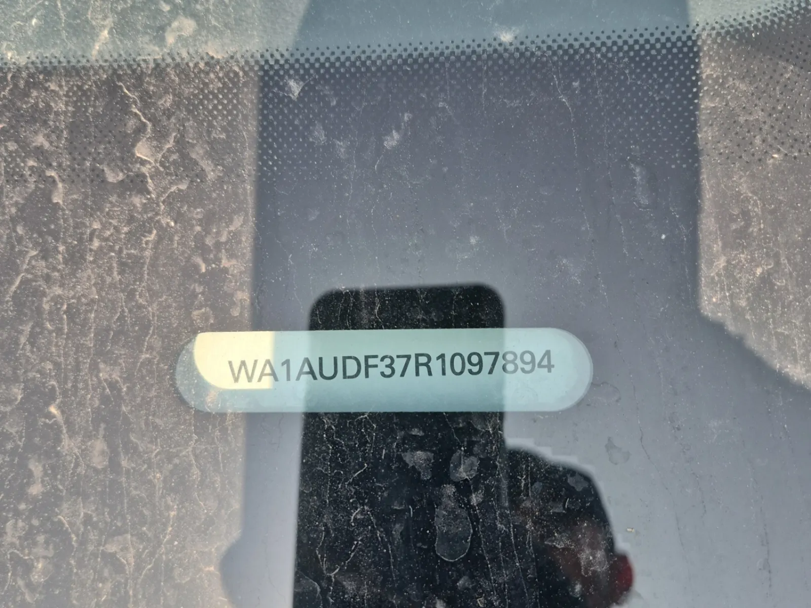 Dash VIN Plate Photo