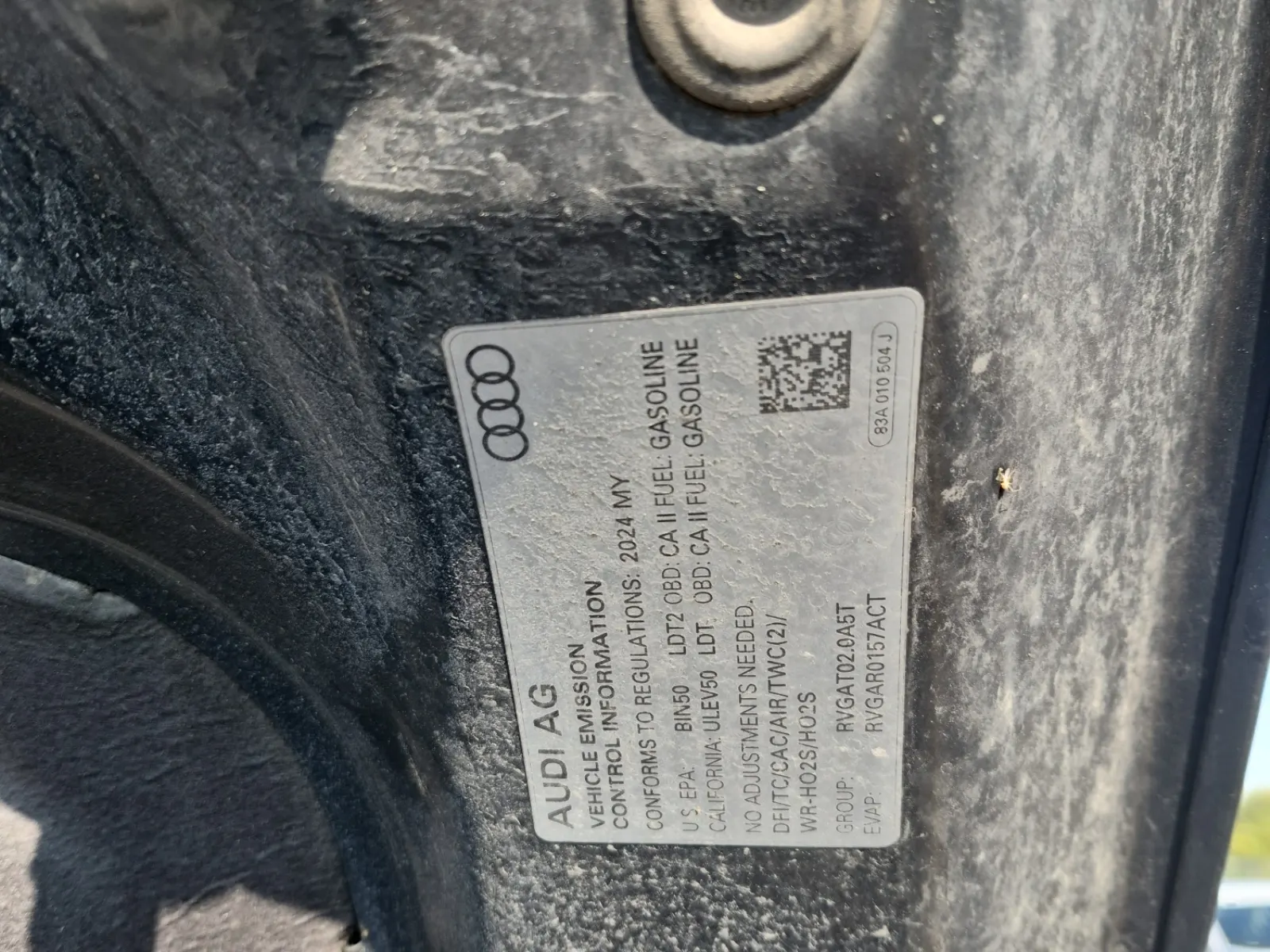 Emission Sticker Photo