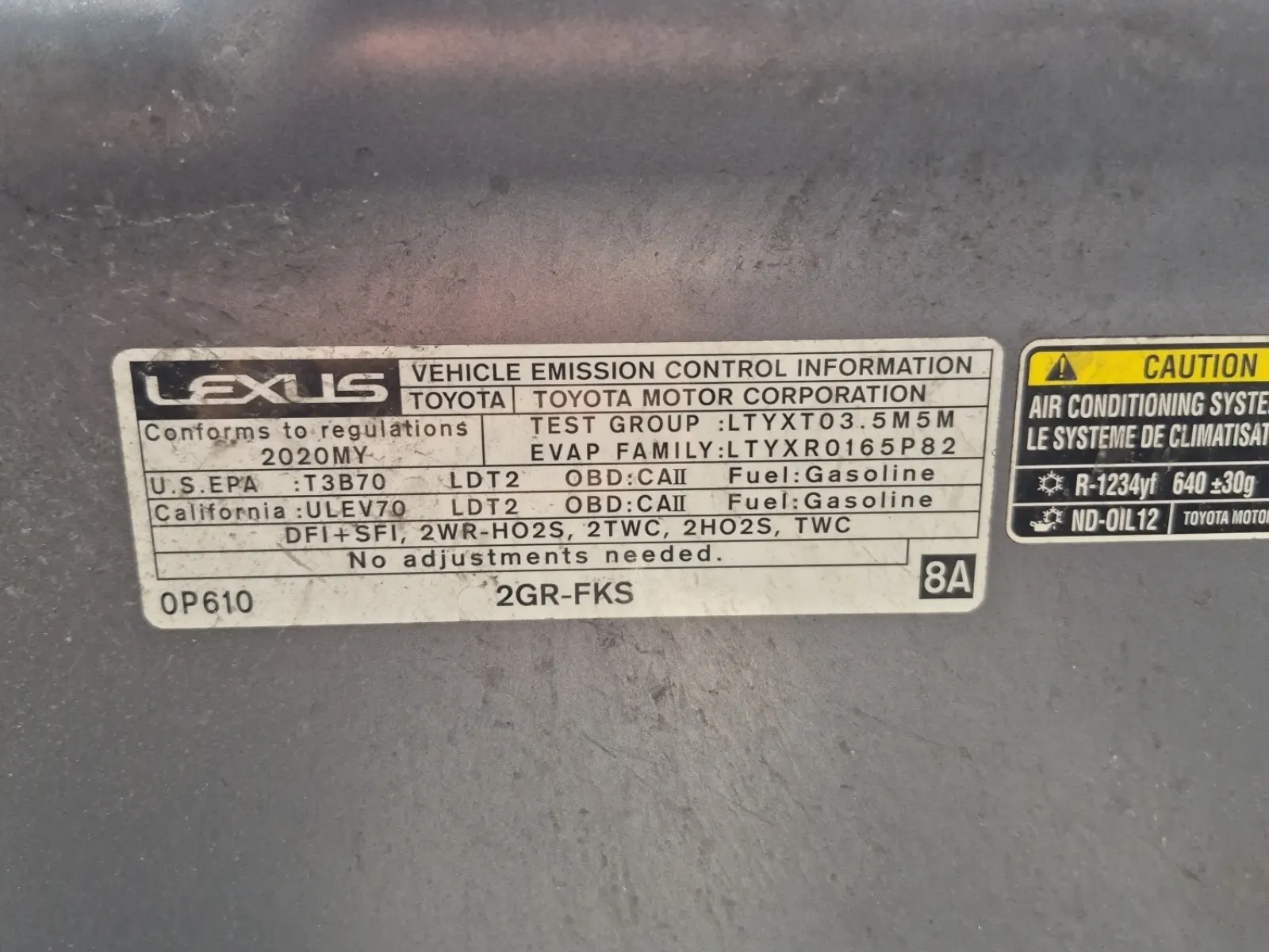 Emission Sticker Photo