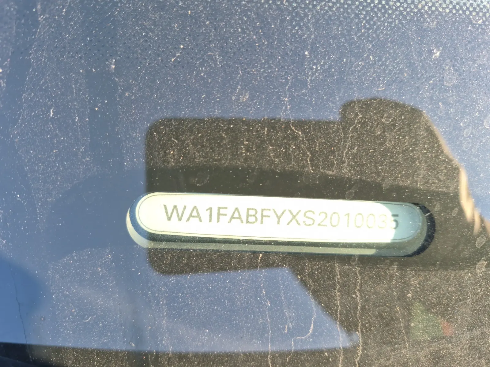 Dash VIN Plate Photo