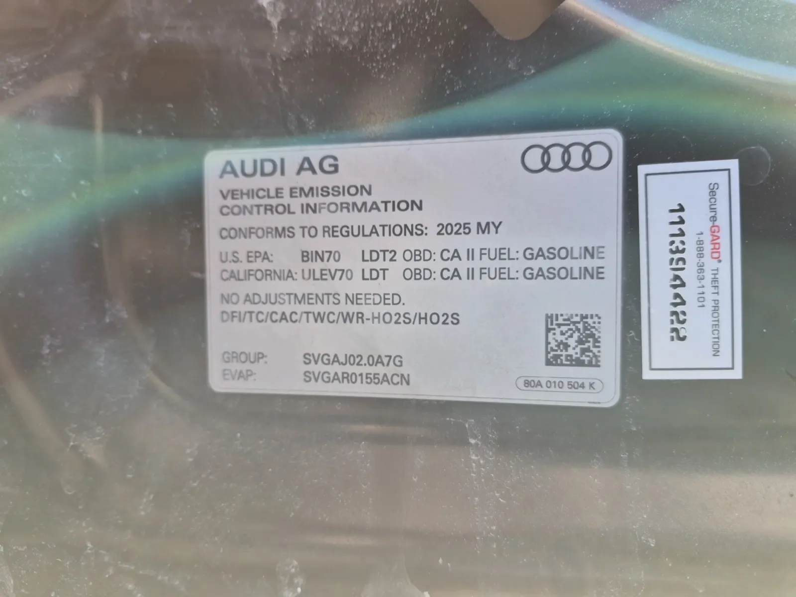 Emission Sticker Photo