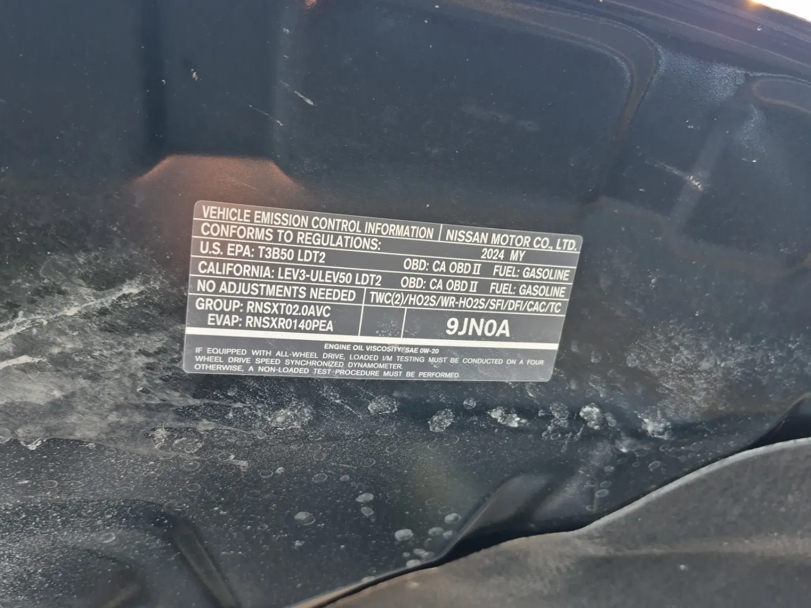 Emission Sticker Photo