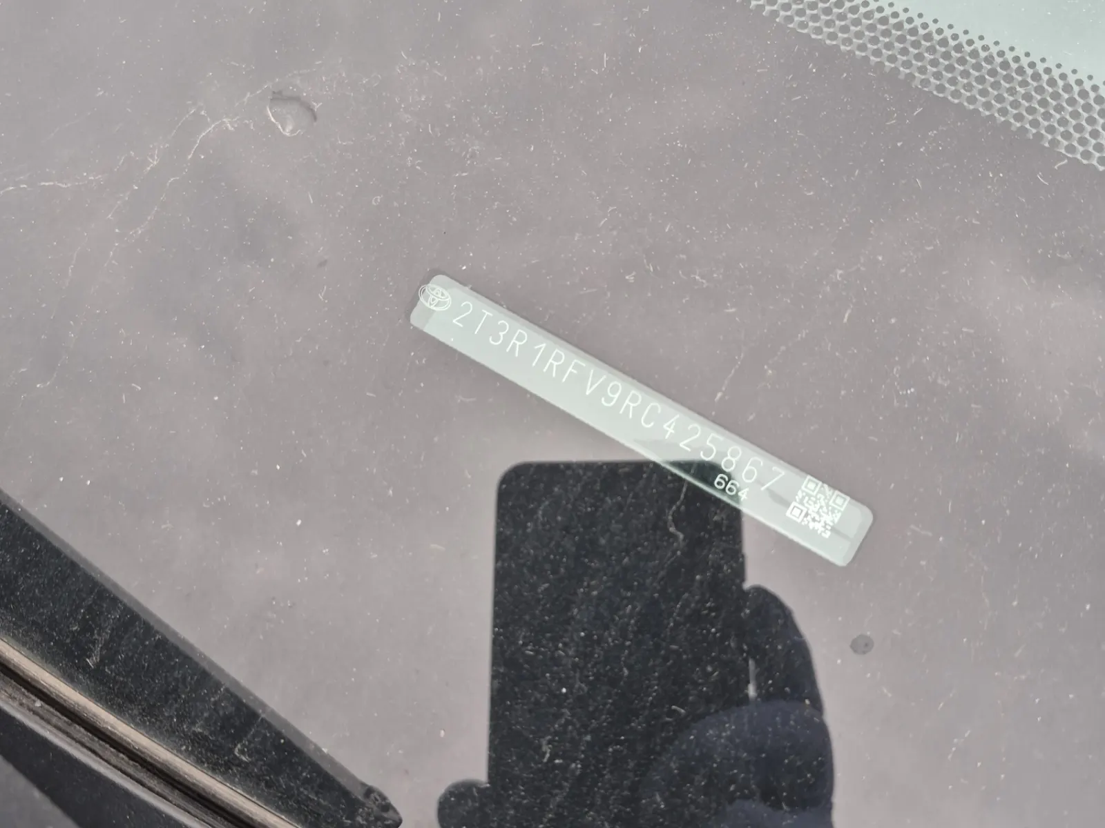 Dash VIN Plate Photo