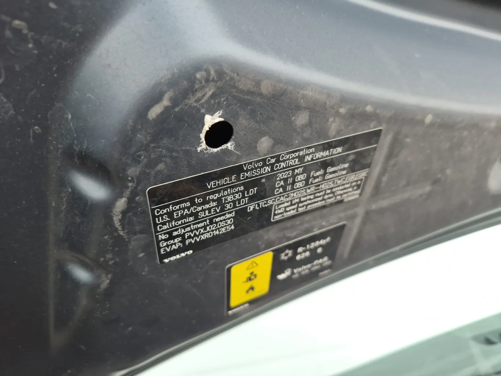 Emission Sticker Photo
