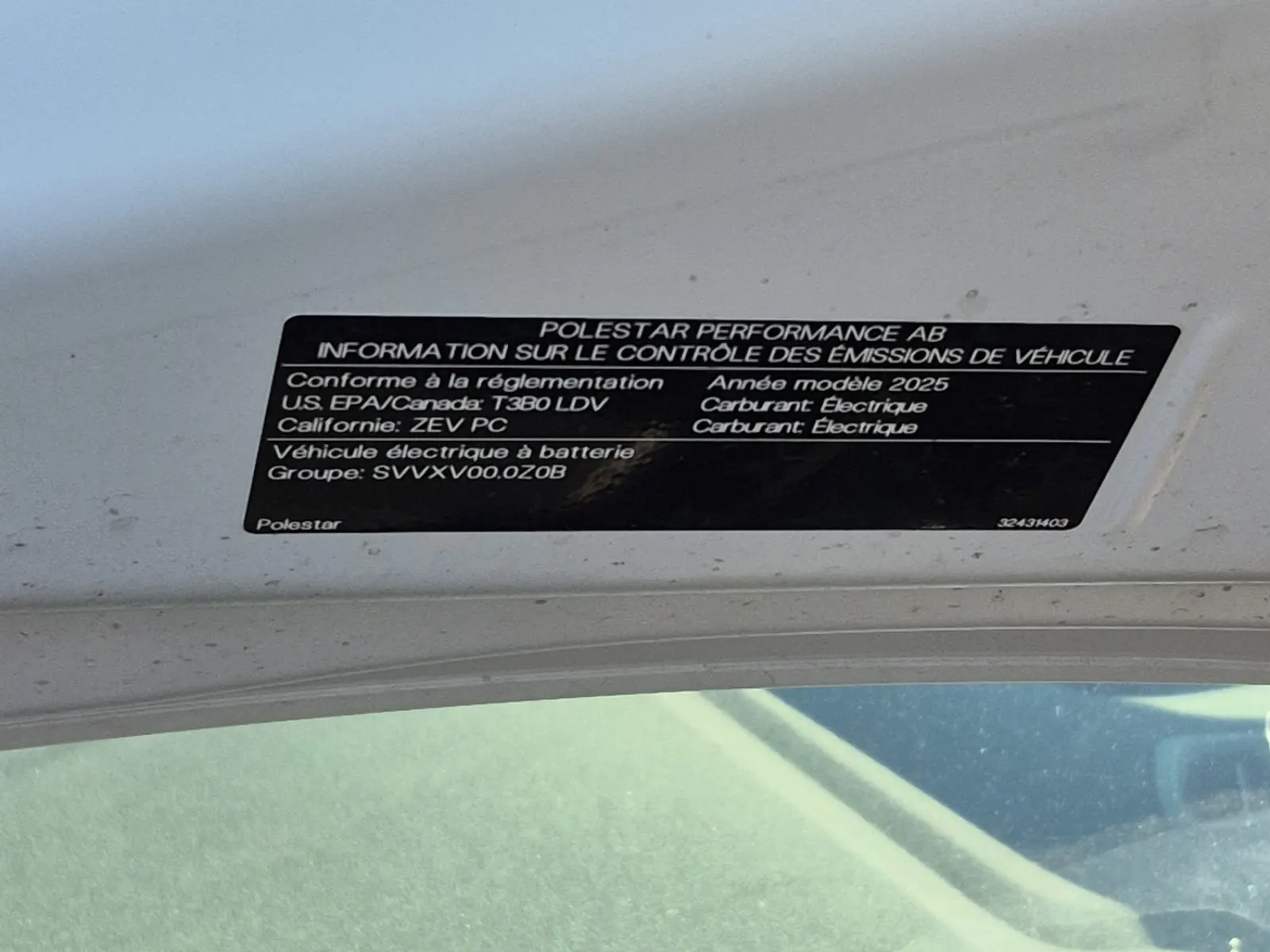 Emission Sticker Photo