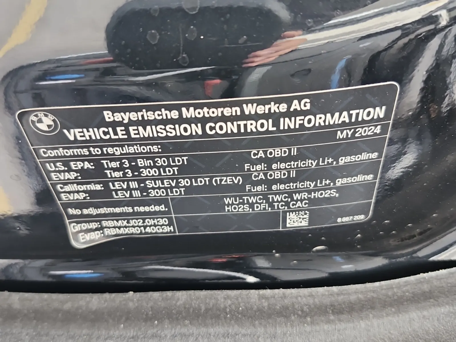 Emission Sticker Photo