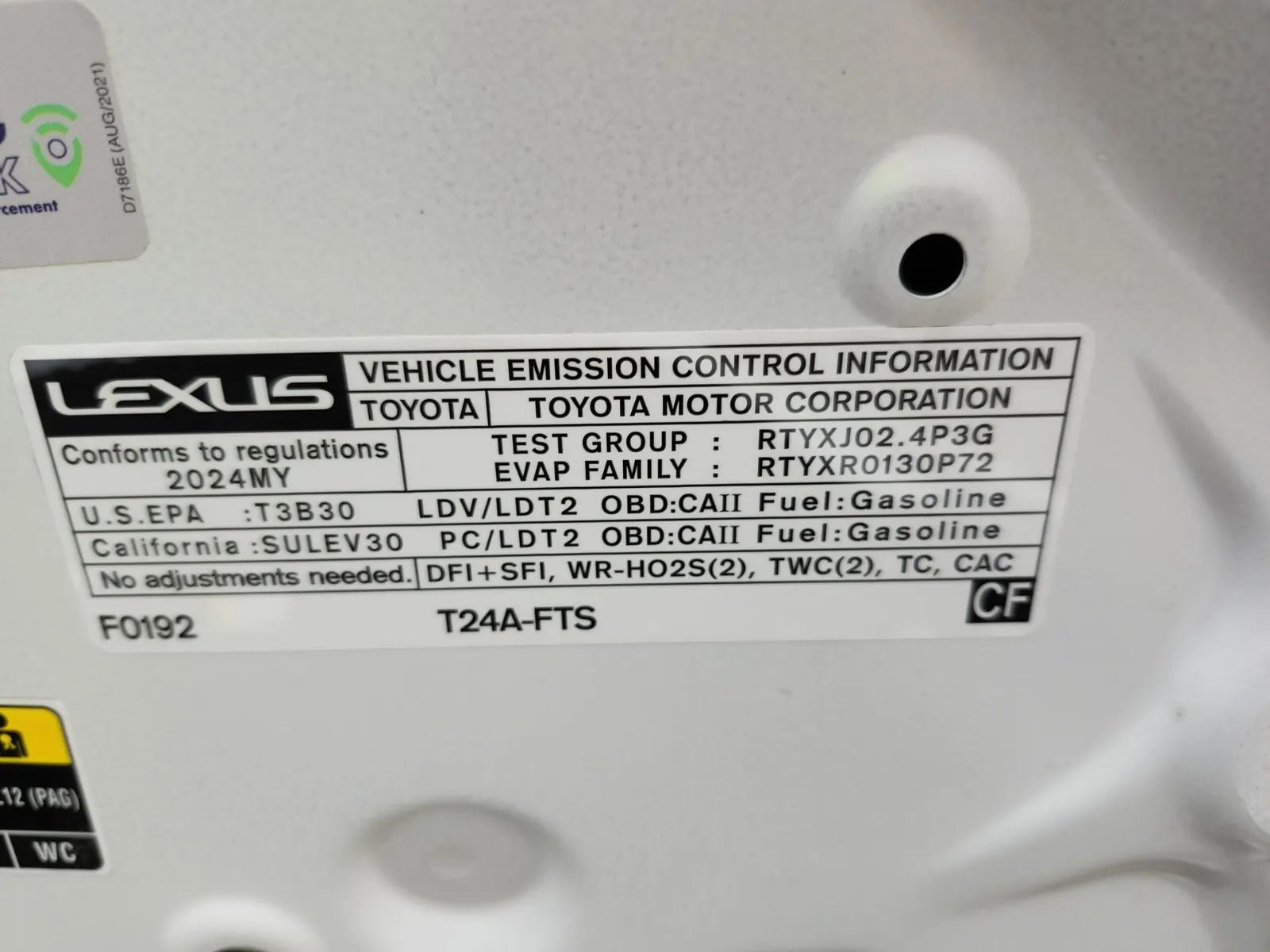 Emission Sticker Photo