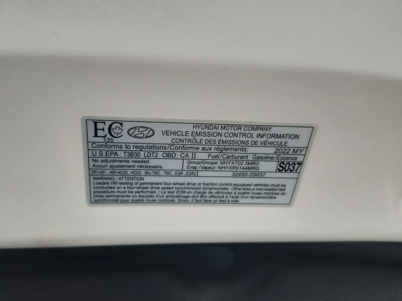 Emission Sticker Photo