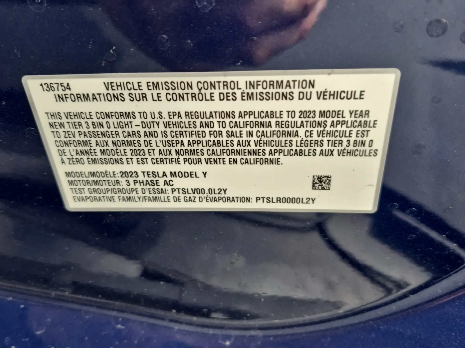 Emission Sticker Photo