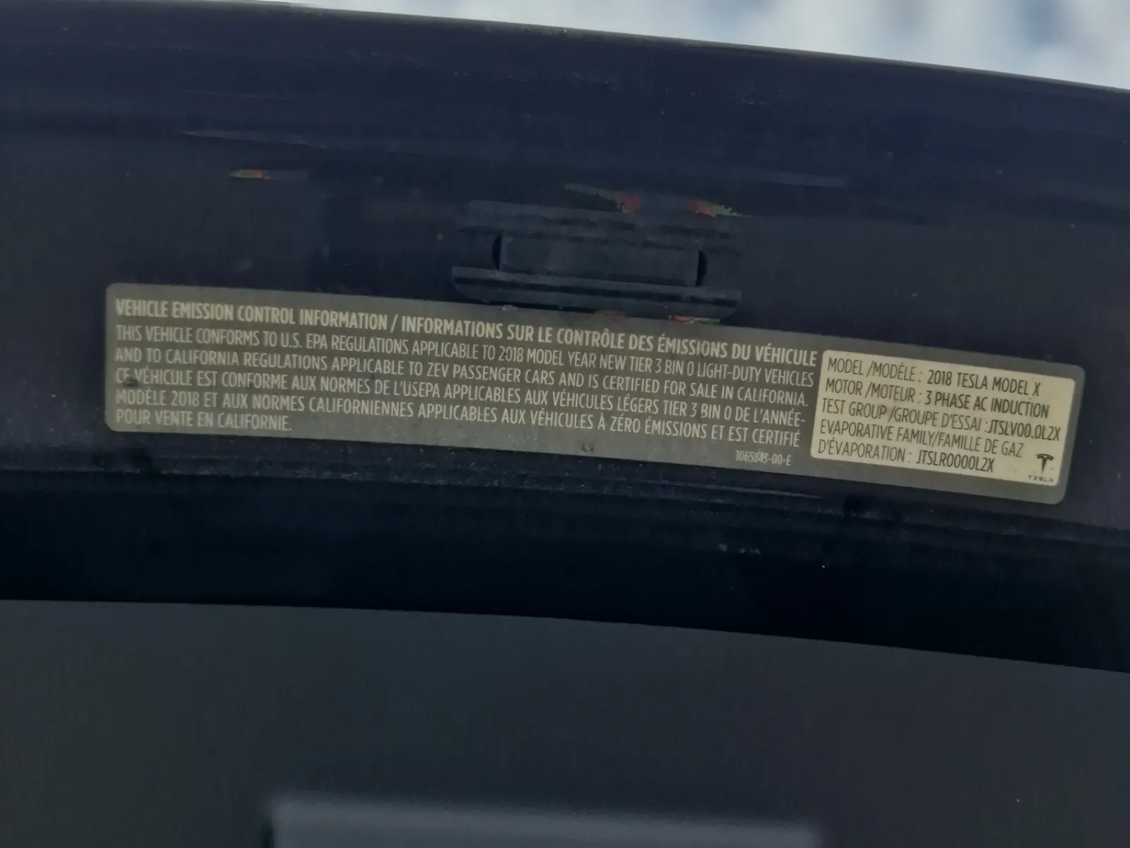 Emission Sticker Photo