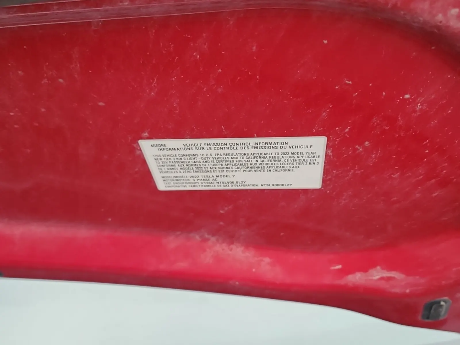 Emission Sticker Photo