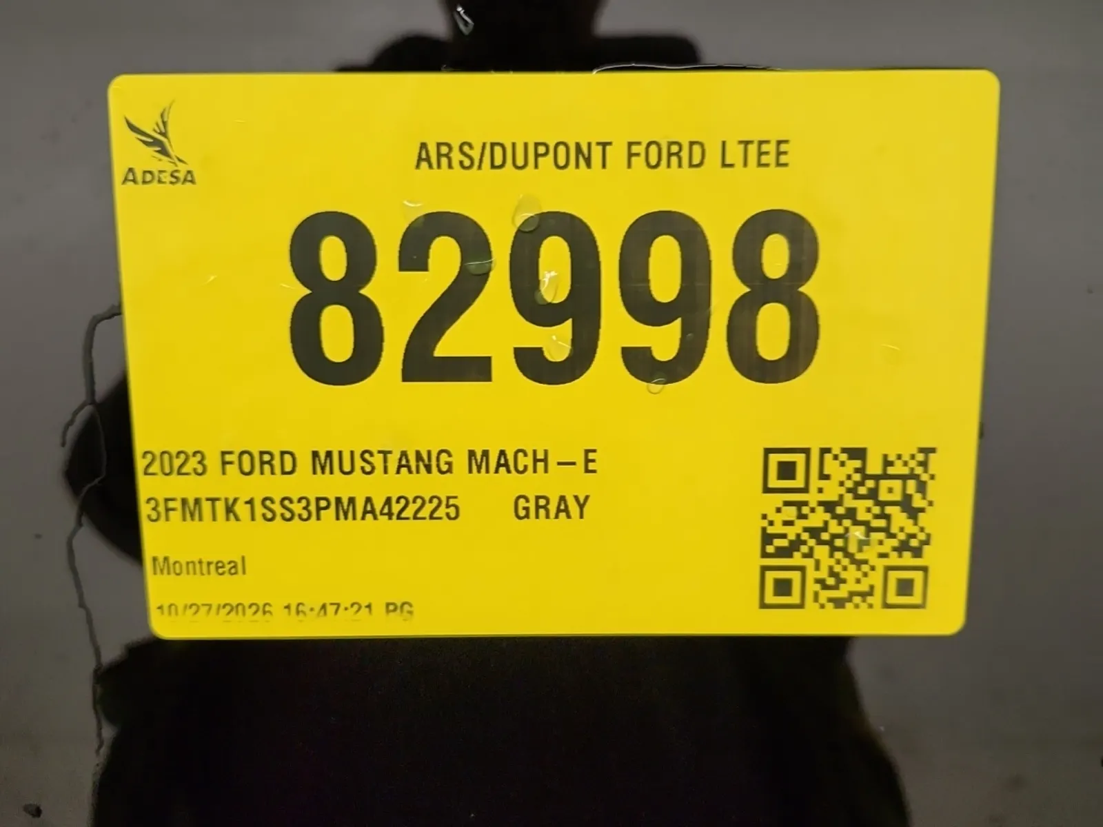 Inventory Label Photo