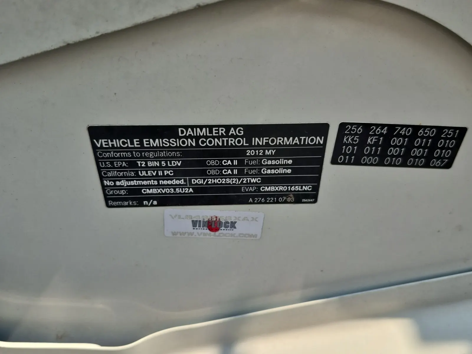 Emission Sticker Photo