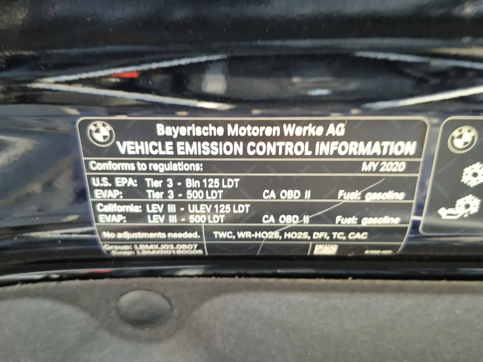 Emission Sticker Photo