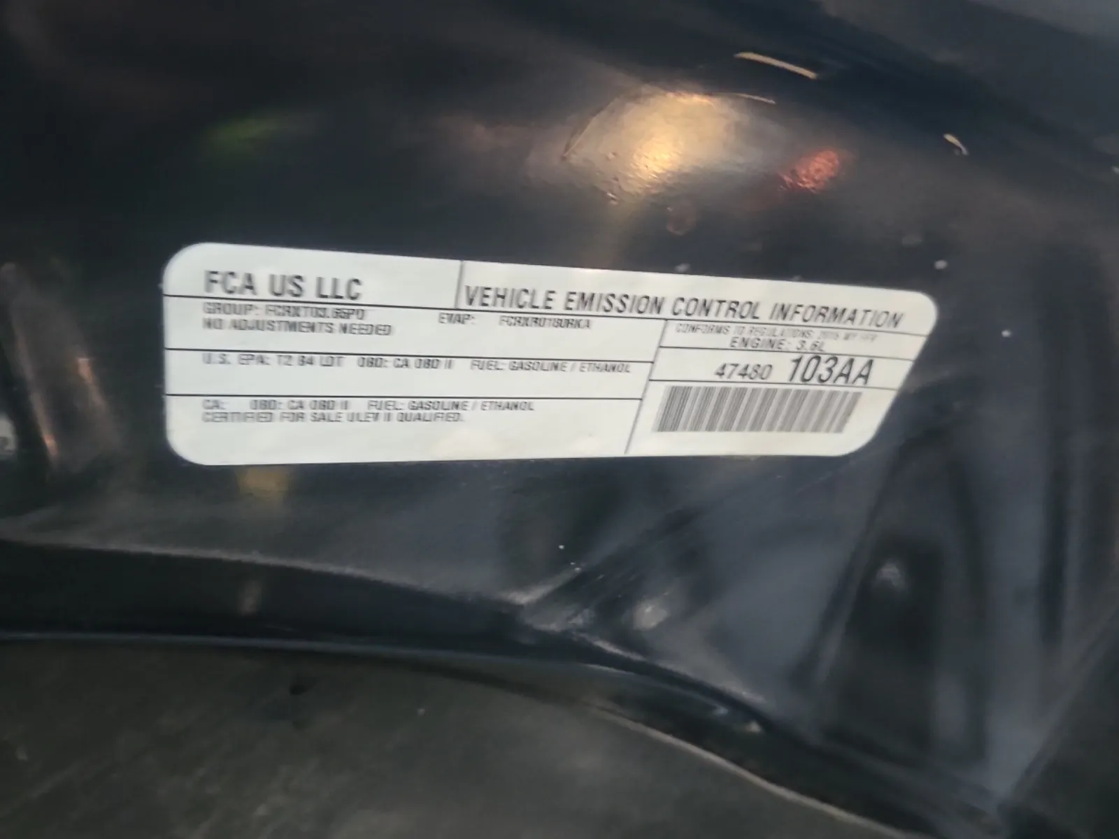 Emission Sticker Photo