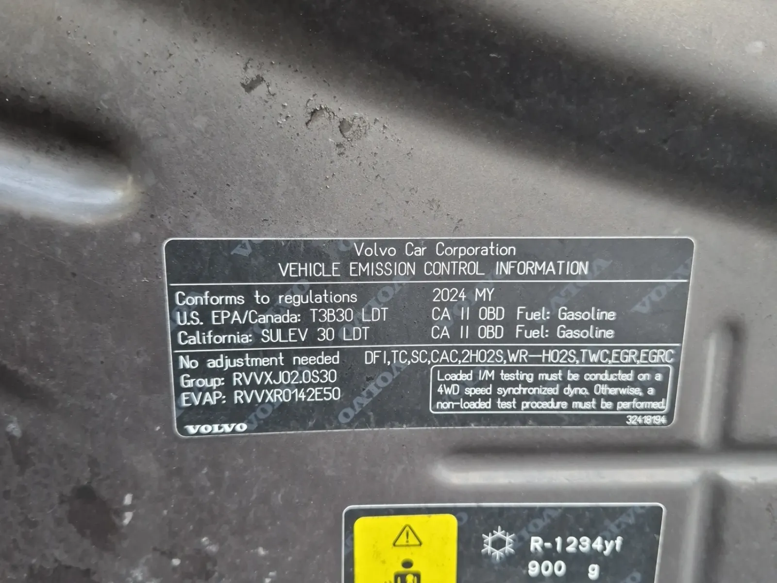 Emission Sticker Photo
