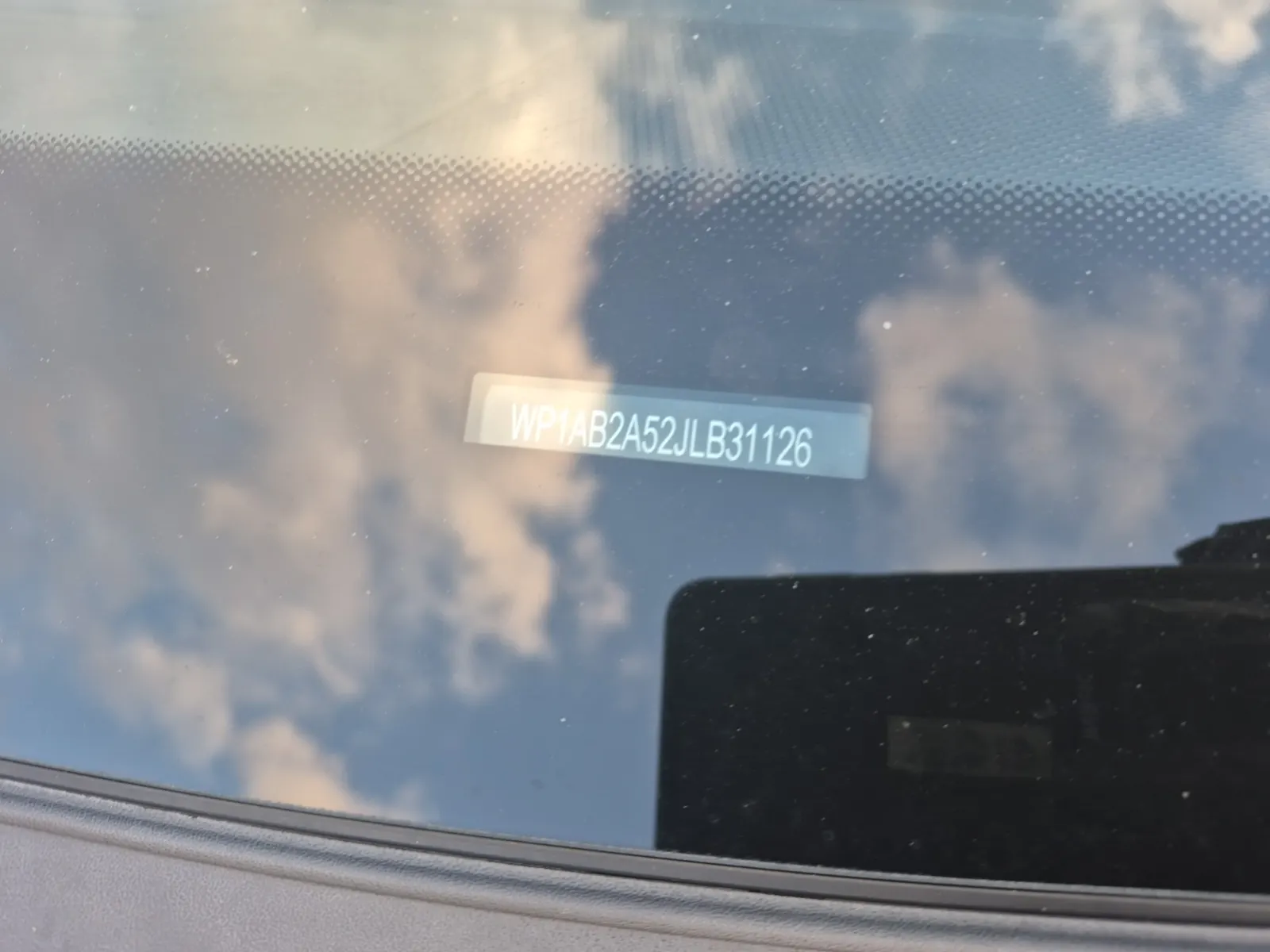 Dash VIN Plate Photo
