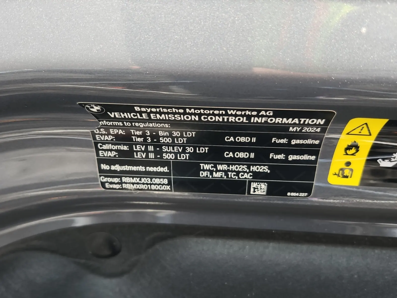 Emission Sticker Photo