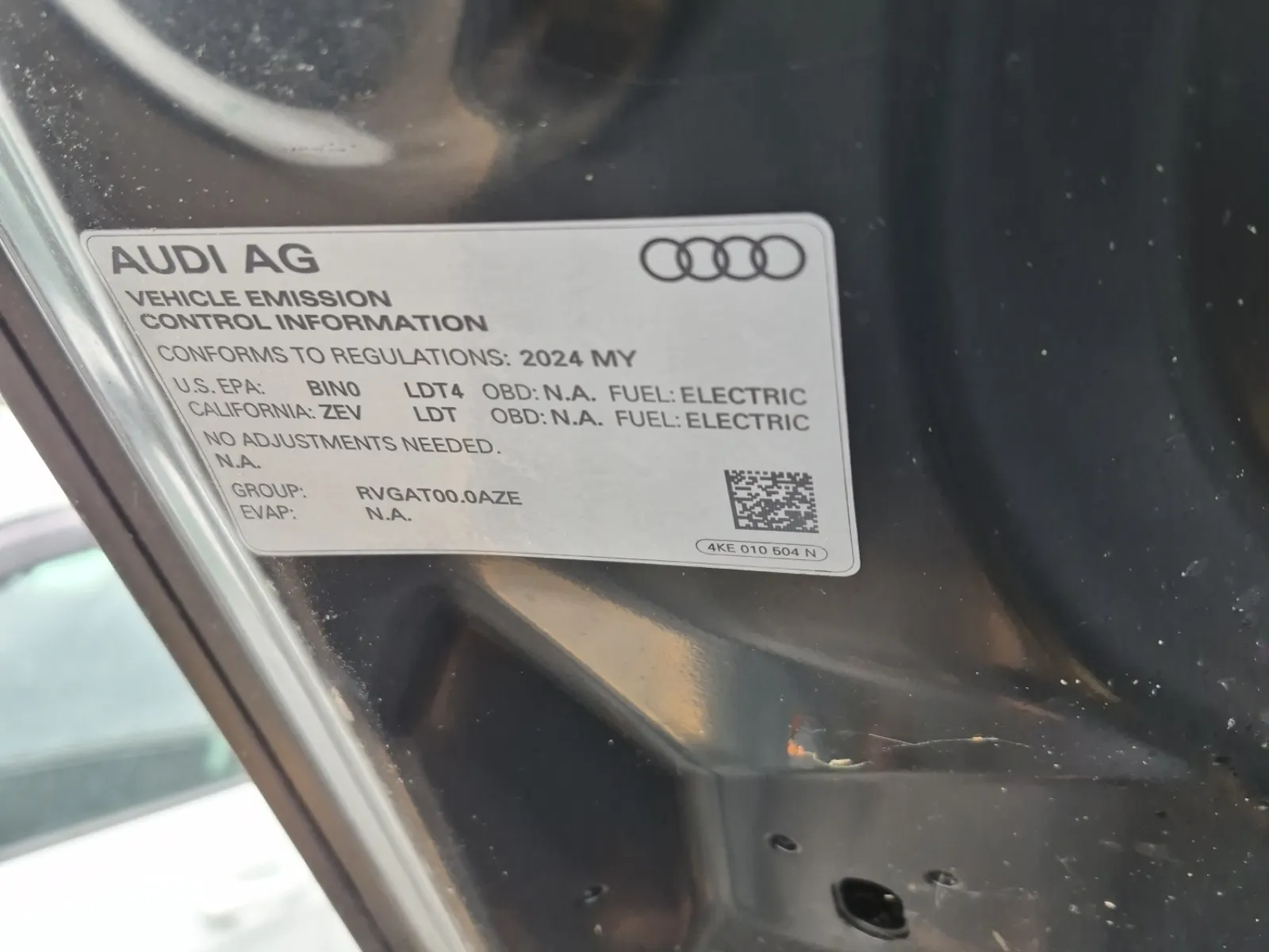 Emission Sticker Photo
