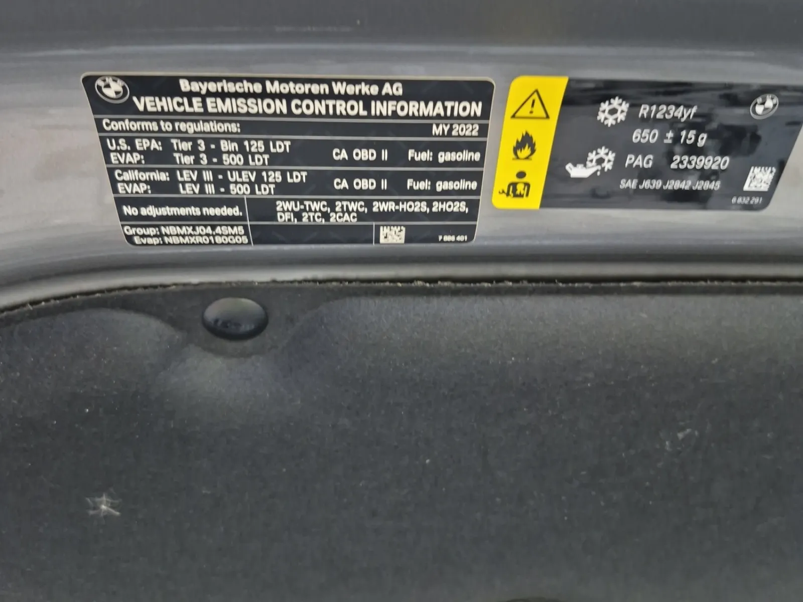 Emission Sticker Photo