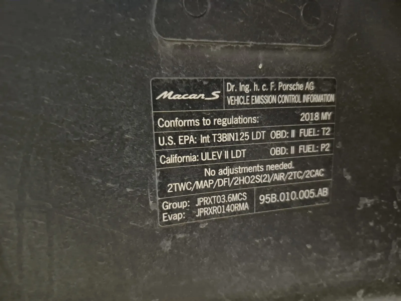 Emission Sticker Photo
