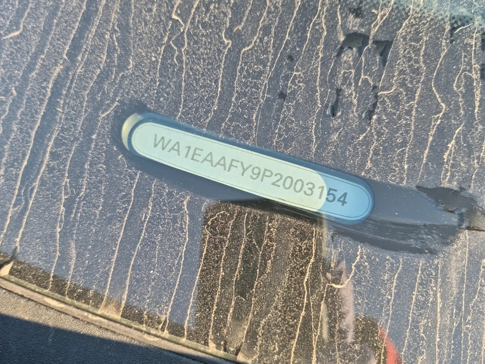 Dash VIN Plate Photo