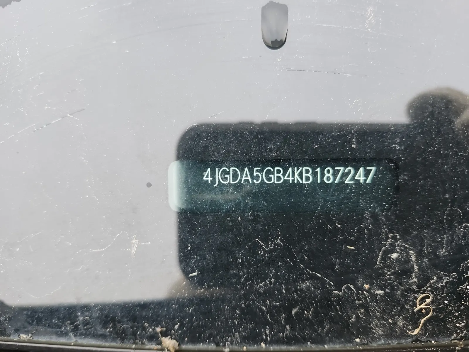 Dash VIN Plate Photo
