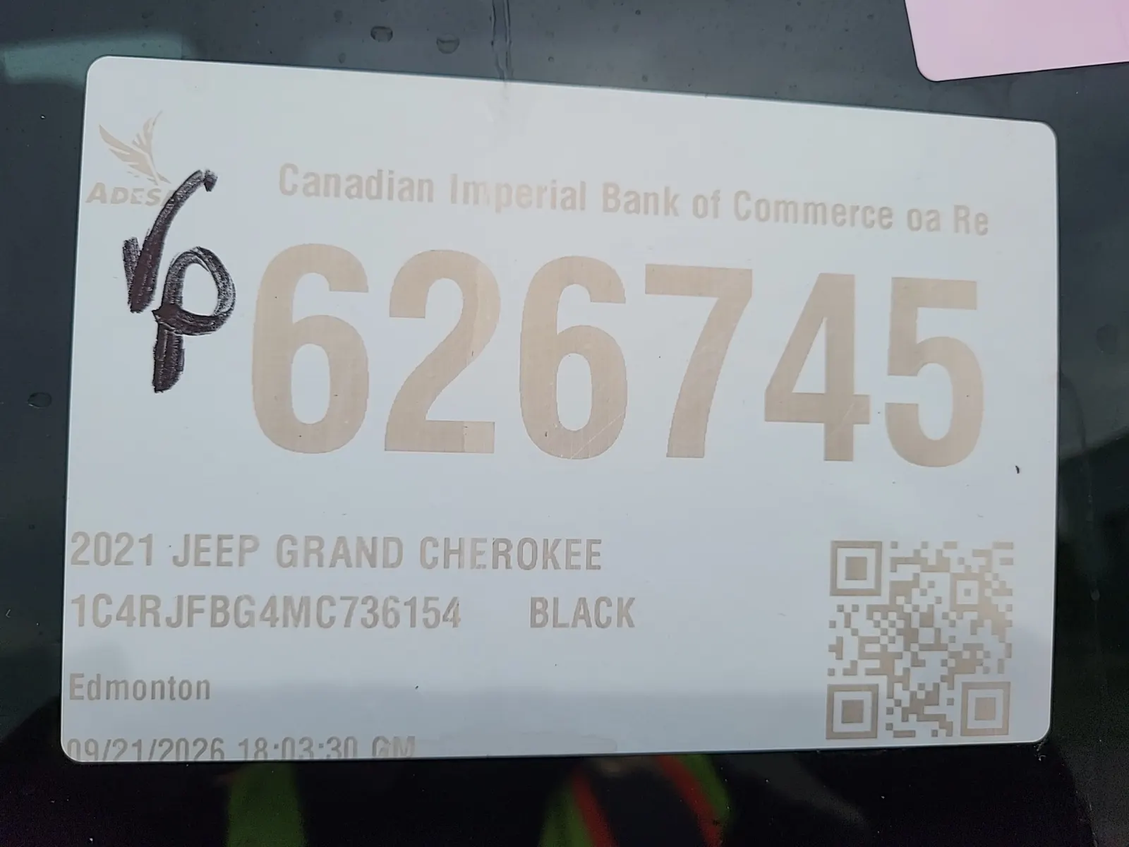 Inventory Label Photo