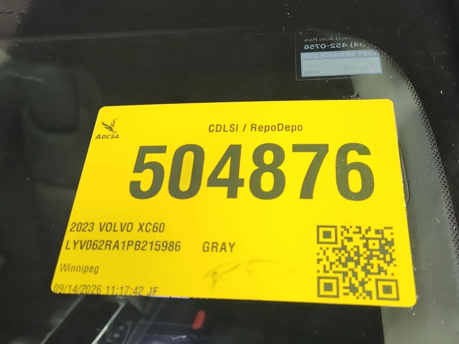 Inventory Label Photo