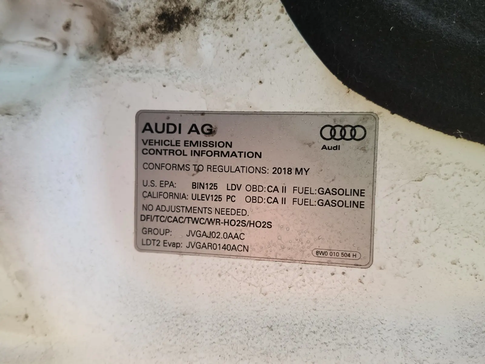 Emission Sticker Photo