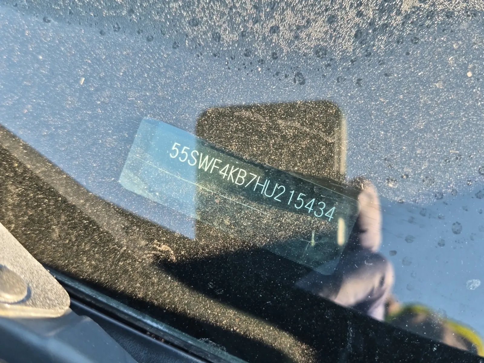 Dash VIN Plate Photo