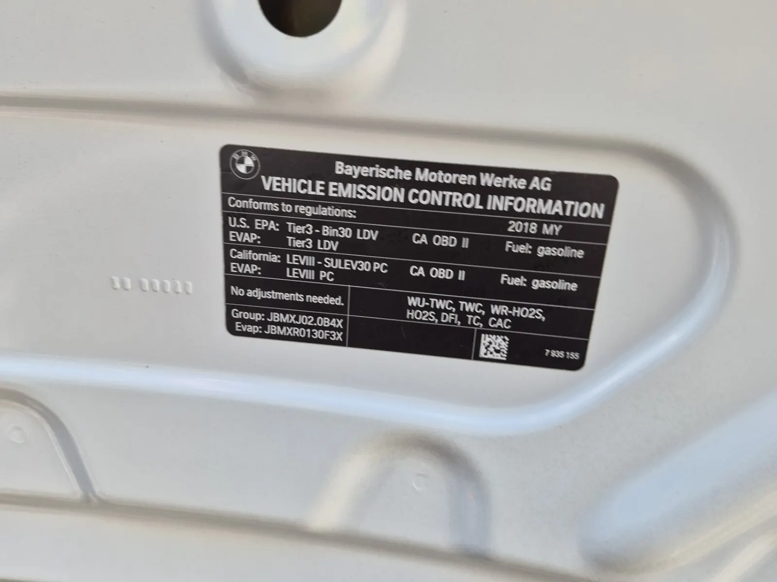 Emission Sticker Photo