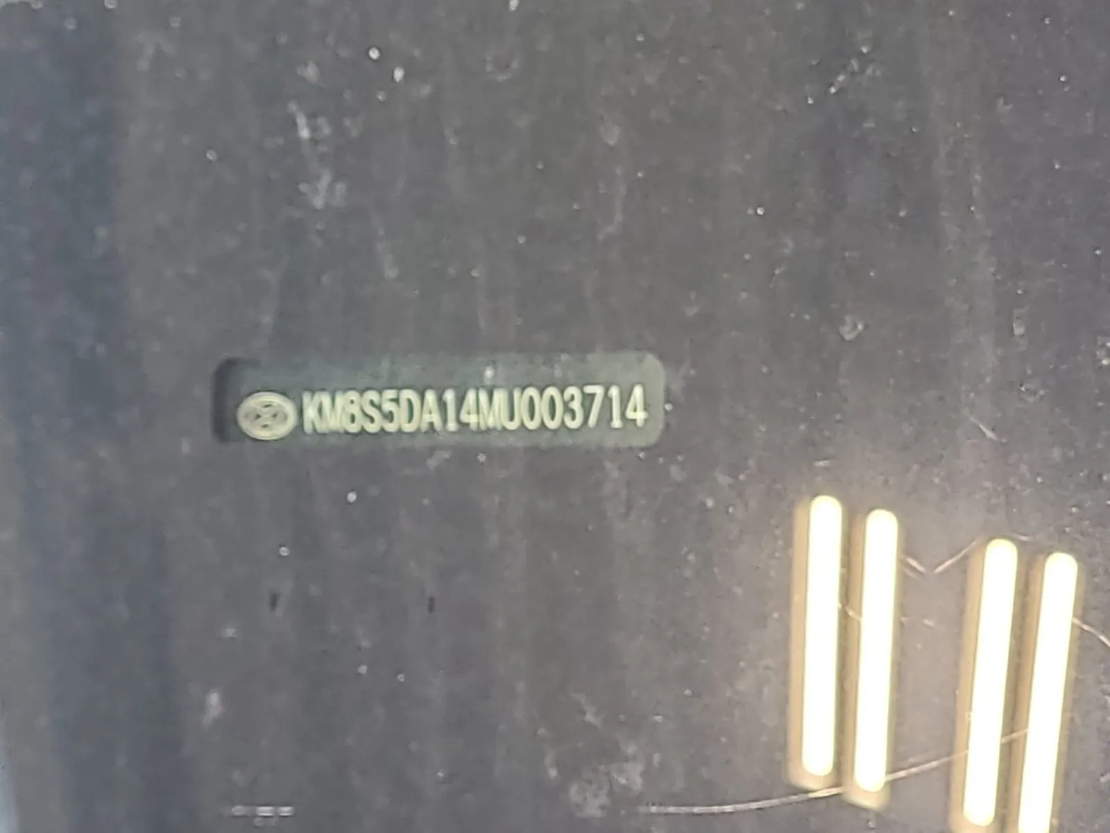 Dash VIN Plate Photo