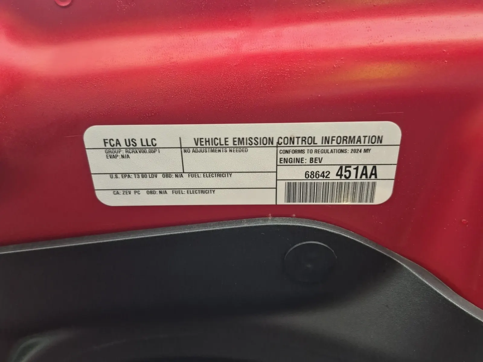 Emission Sticker Photo