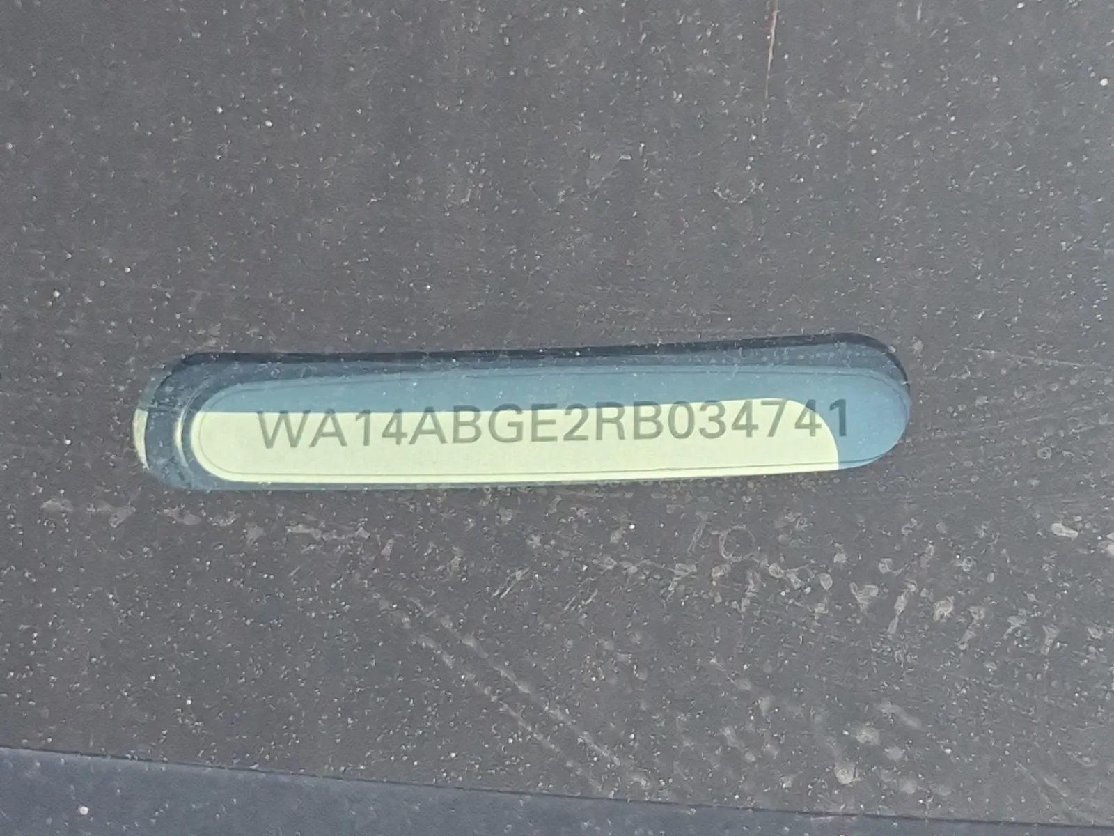 Dash VIN Plate Photo