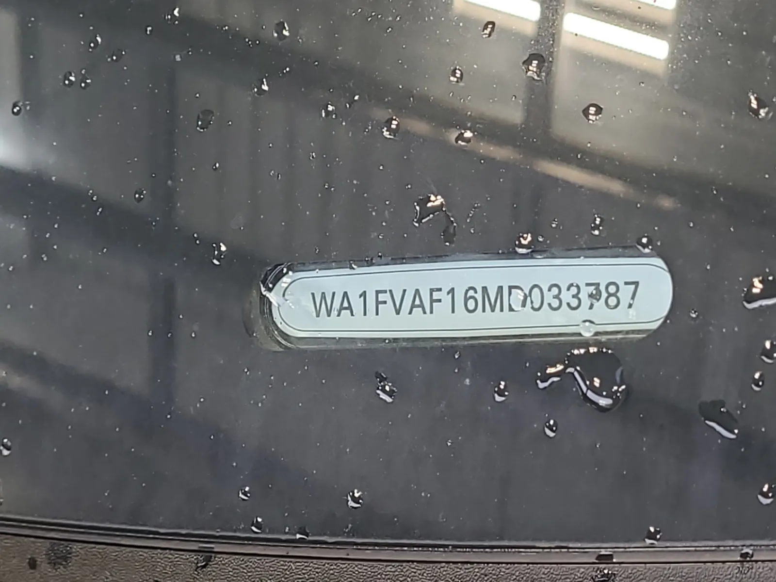 Dash VIN Plate Photo