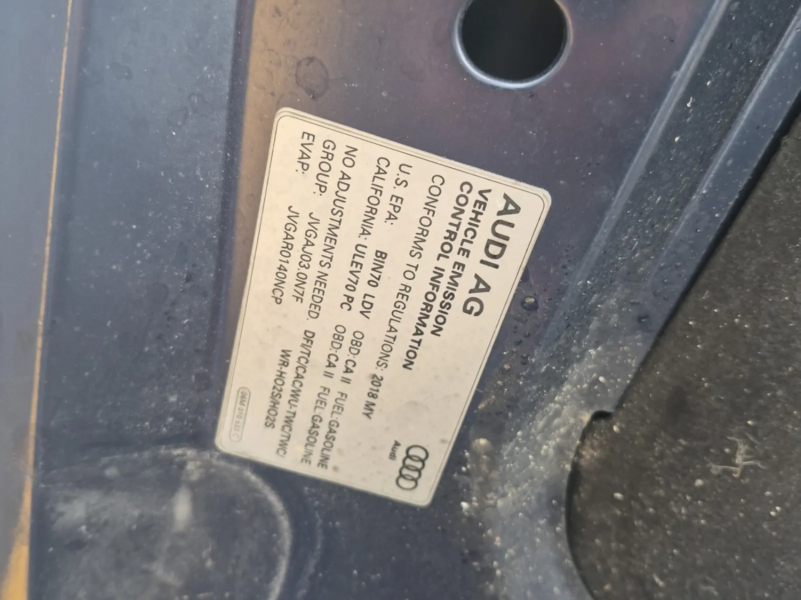 Emission Sticker Photo