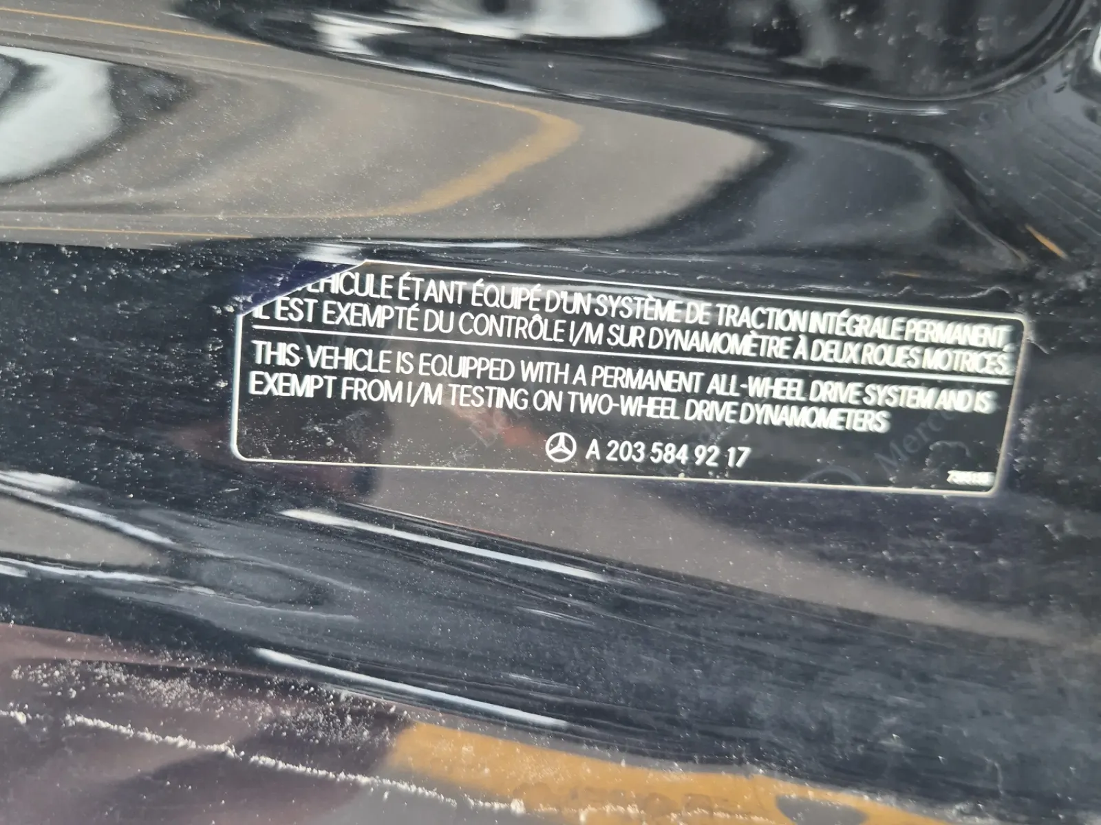 Emission Sticker Photo