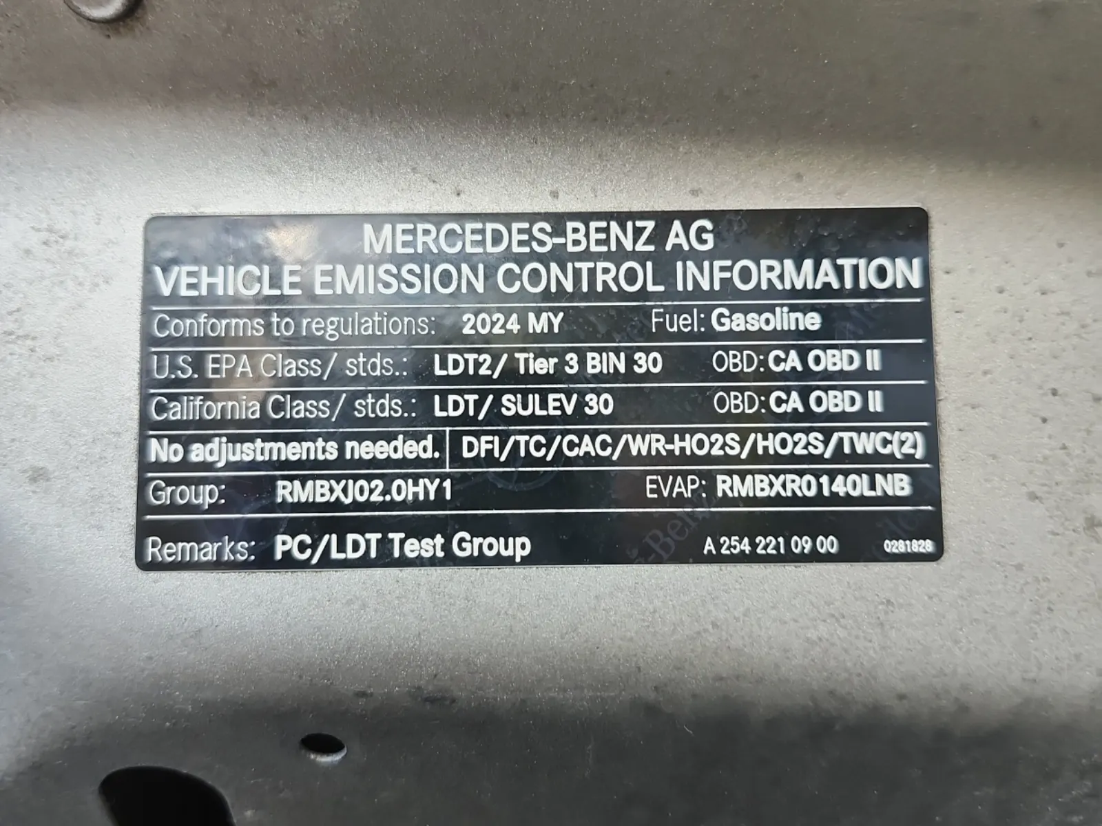 Emission Sticker Photo
