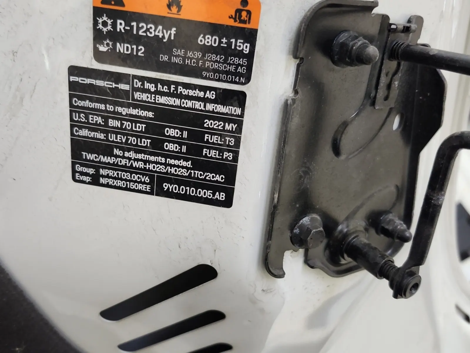 Emission Sticker Photo