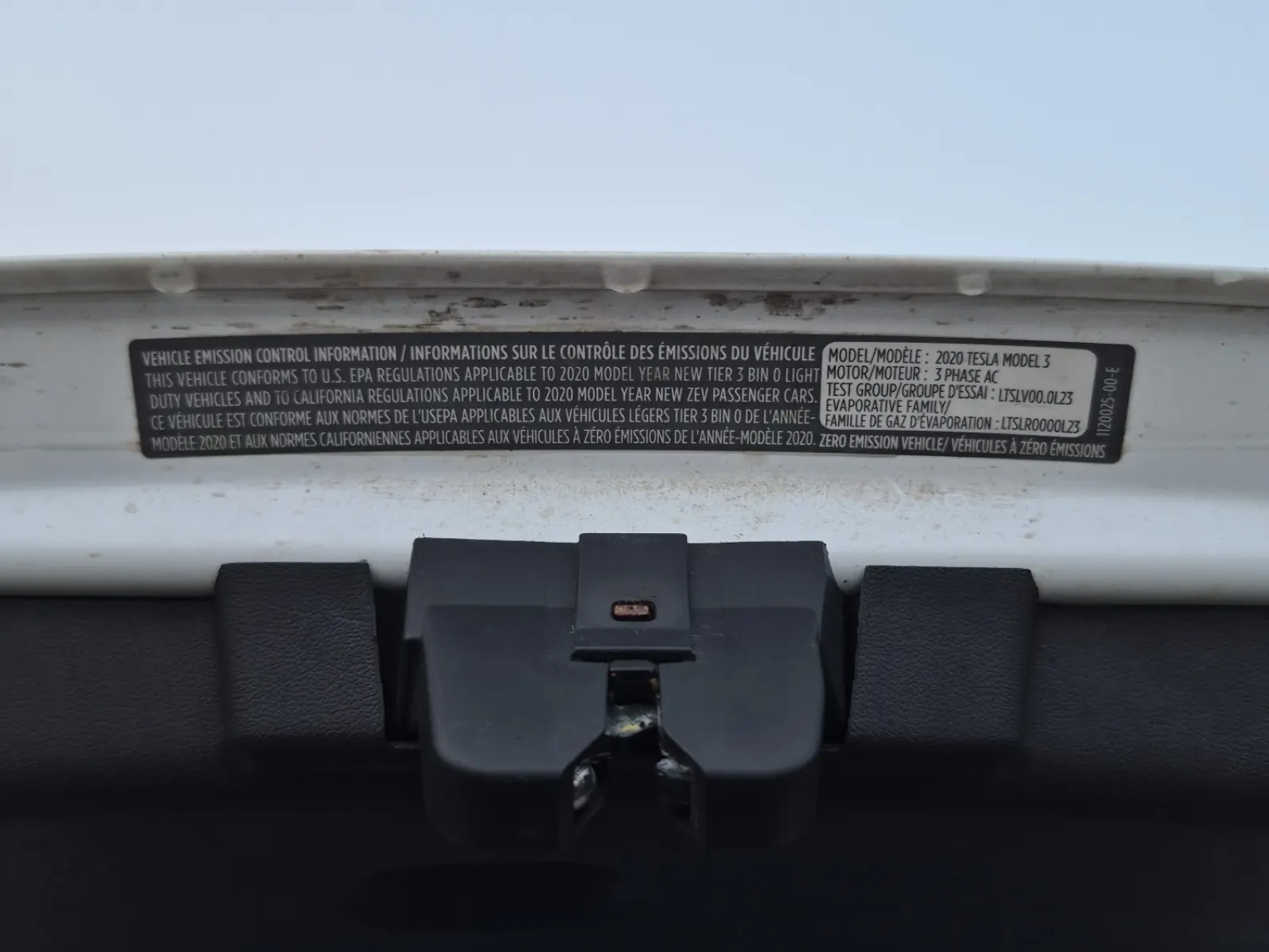 Emission Sticker Photo