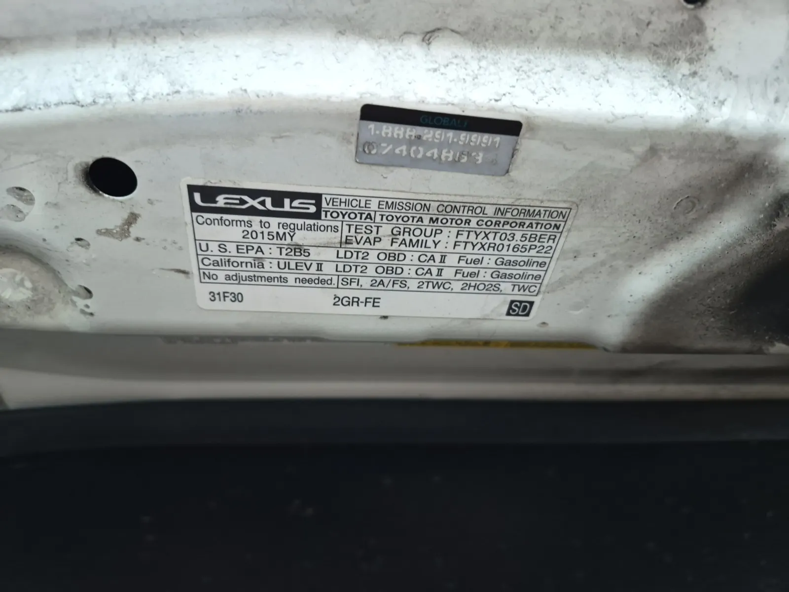 Emission Sticker Photo