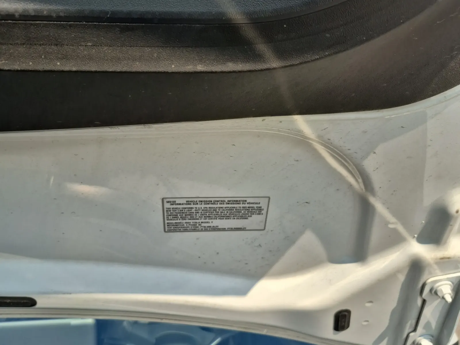 Emission Sticker Photo