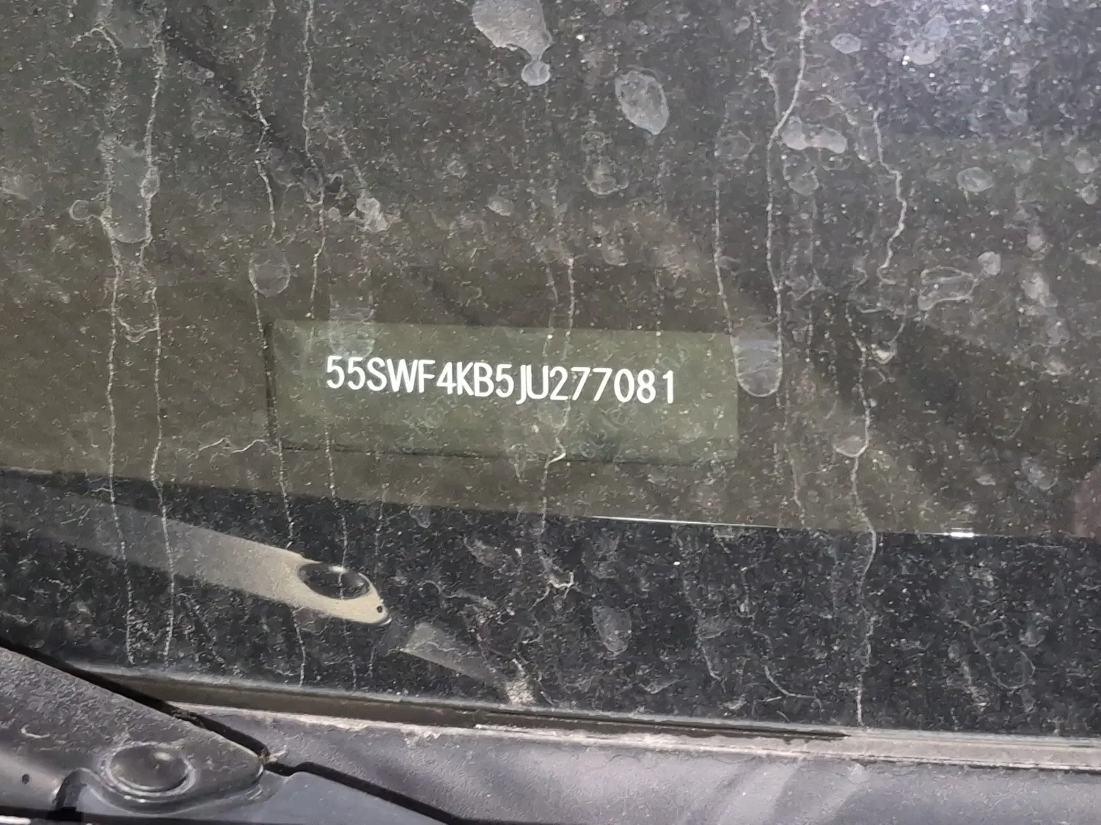 Dash VIN Plate Photo