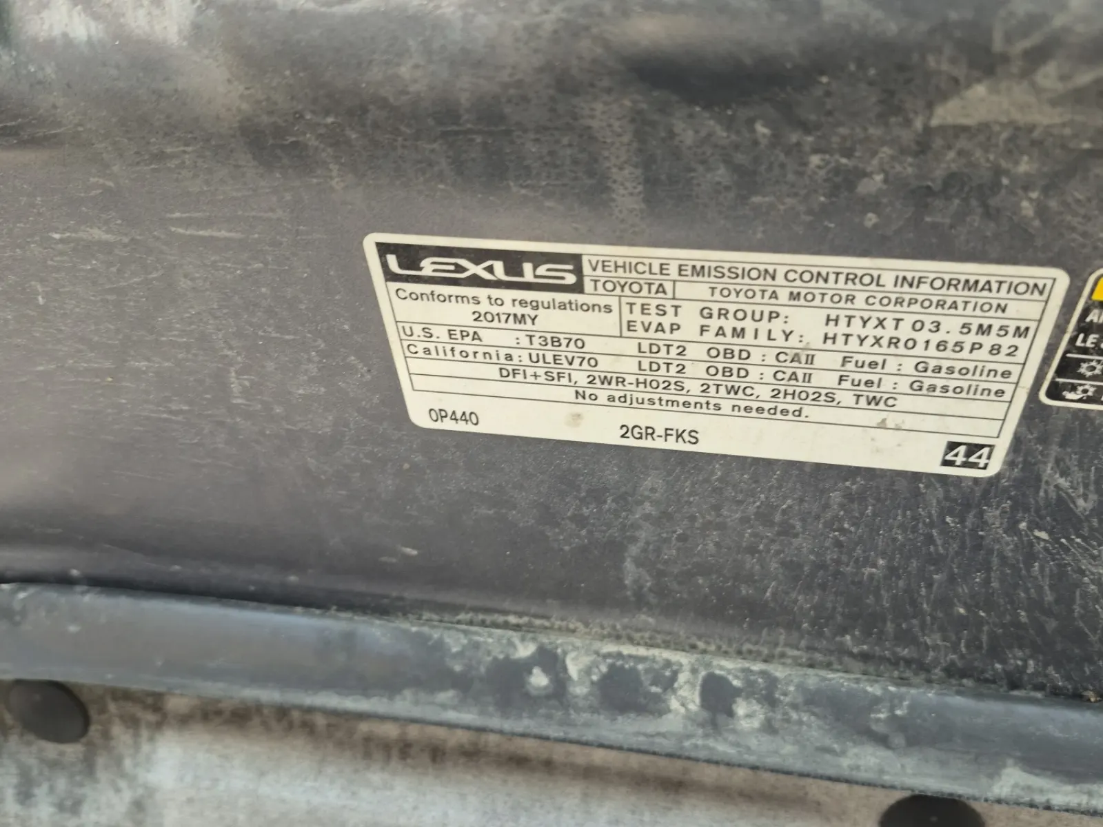 Emission Sticker Photo