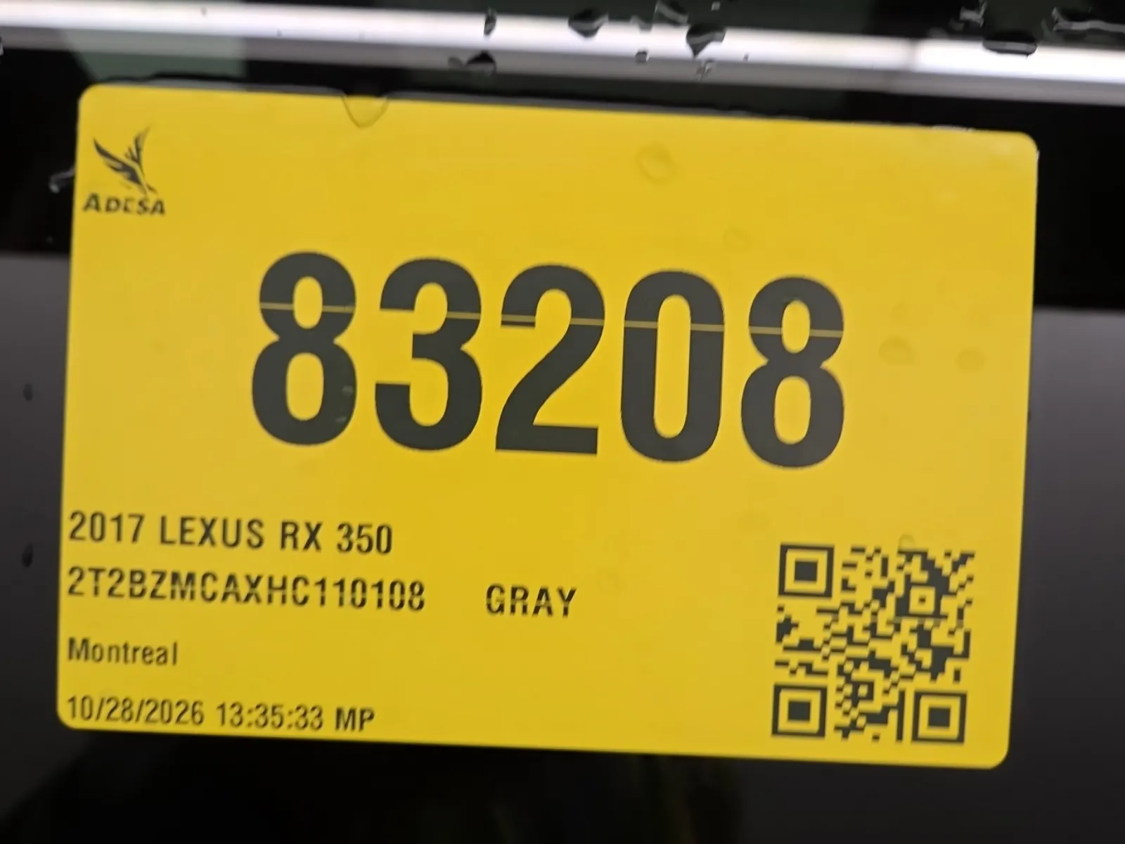 Inventory Label Photo