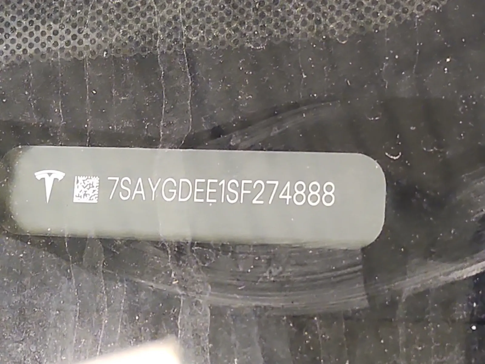 Dash VIN Plate Photo