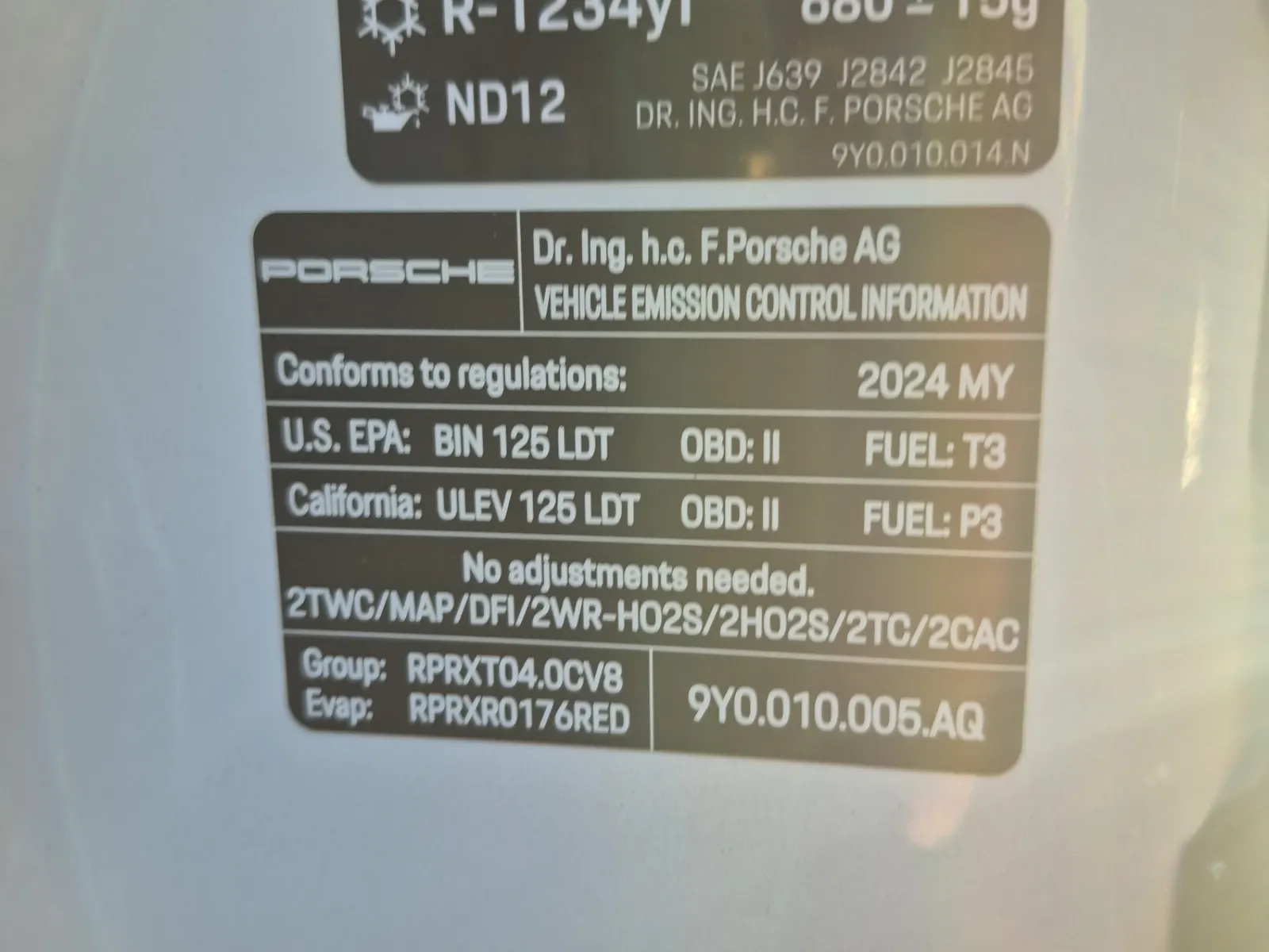 Emission Sticker Photo